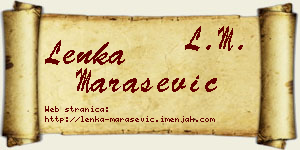 Lenka Marašević vizit kartica